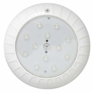 12. Lampara LED piscina LMS-8-B-12W-12A Lámpara led para piscinas LUMINUS Blanco puro, montaje en pared, profundidad maxima de inmersion 5 m