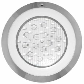 24. Lampara LED piscina DLX-9-C-25W-12A LAMPARA LED PARA PSICINAS INSTALACION EN PARED SERIE: DELUXE, 9" COLOR: RGB (16 MODOS DE ILUMNICACION), PROFUNDIDAD MAX: 5 m