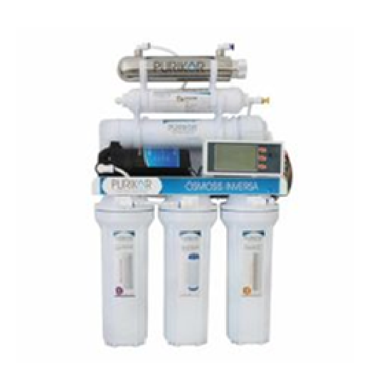 PKRO100-6UVPM SISTEMA DE OSMOSIS INVERSA DE 6 ETAPAS, 100GPD